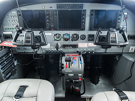 На Cessna Grand Caravan реализован принцип стеклянной кабины
