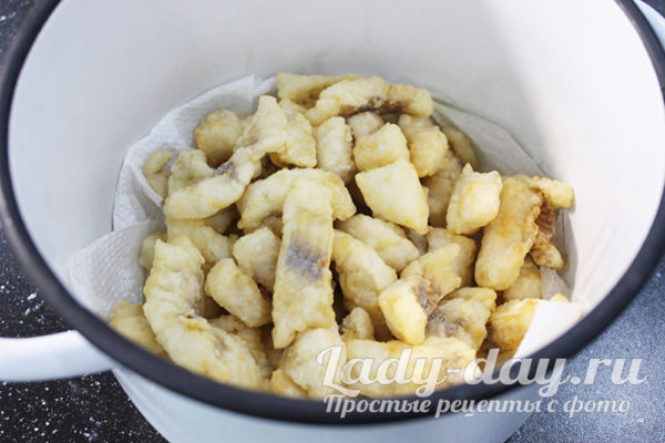 минтай жареный
