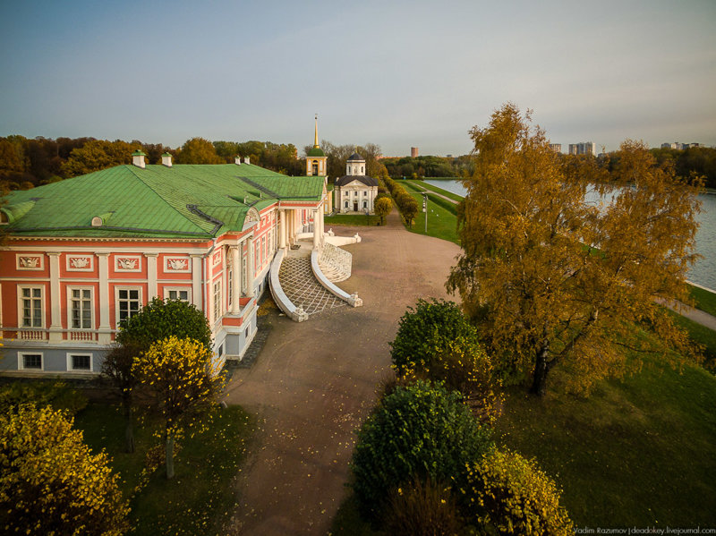 Осеннее КУСКОВО с высоты птичьего полета Кусково, факты, фото