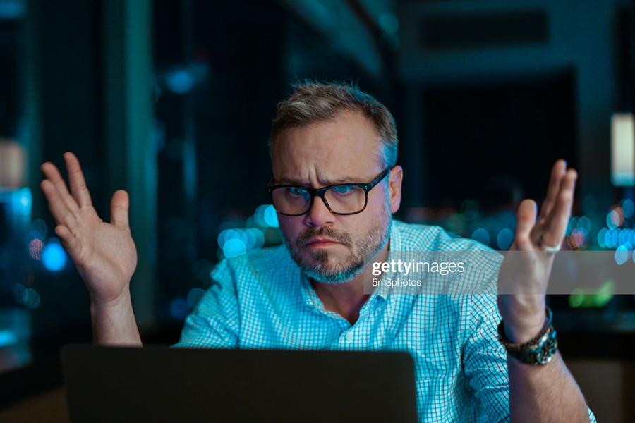 Frustrated man Frustrated man