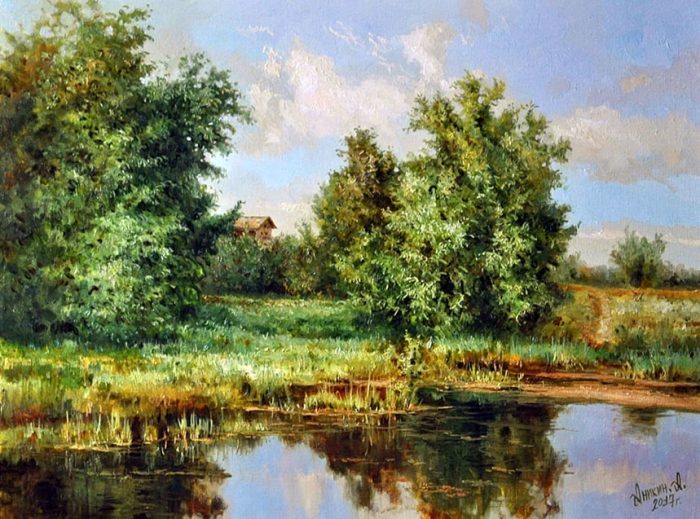 работы Алексея Аникина – 11 ХУДОЖНИК АЛЕКСЕЙ АНИКИН. ЦВЕТУЩИЕ ЛУГА