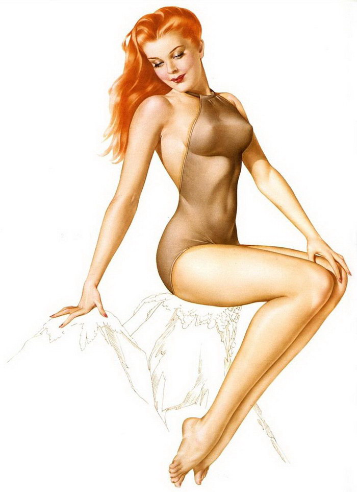 Эротические открытки Alberto Vargas