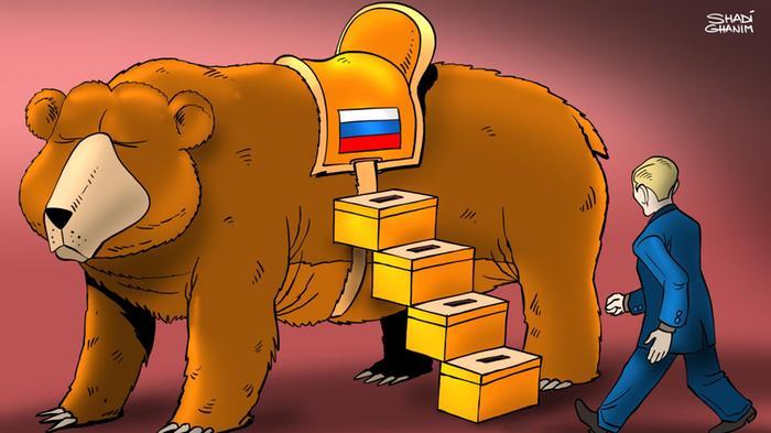 Выборы в России в западной карикатуре Выборы в России в западной карикатуре
