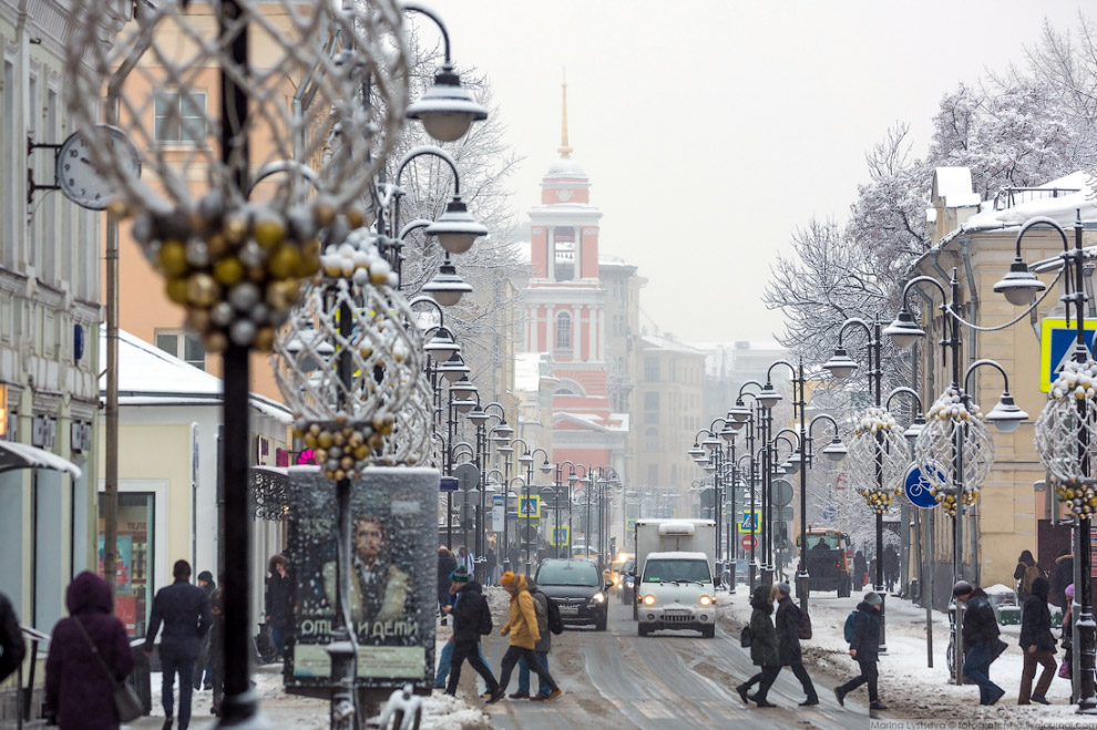 Москва после снегопада