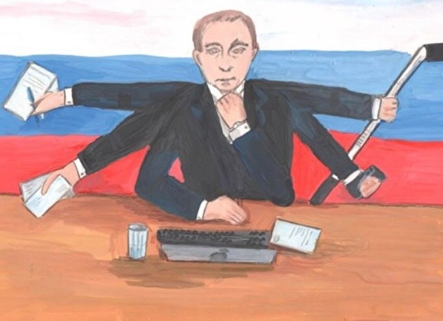 8 забавных рисунков с Путиным, которые нарисовали дети