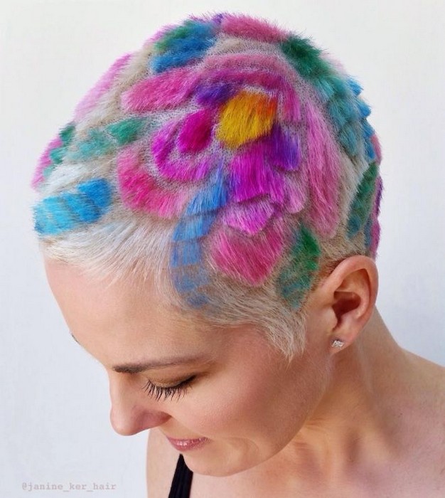 Rainbow Hair Carving или «лоскутное одеяло» - новая модная стрижка, на которую решится не каждая