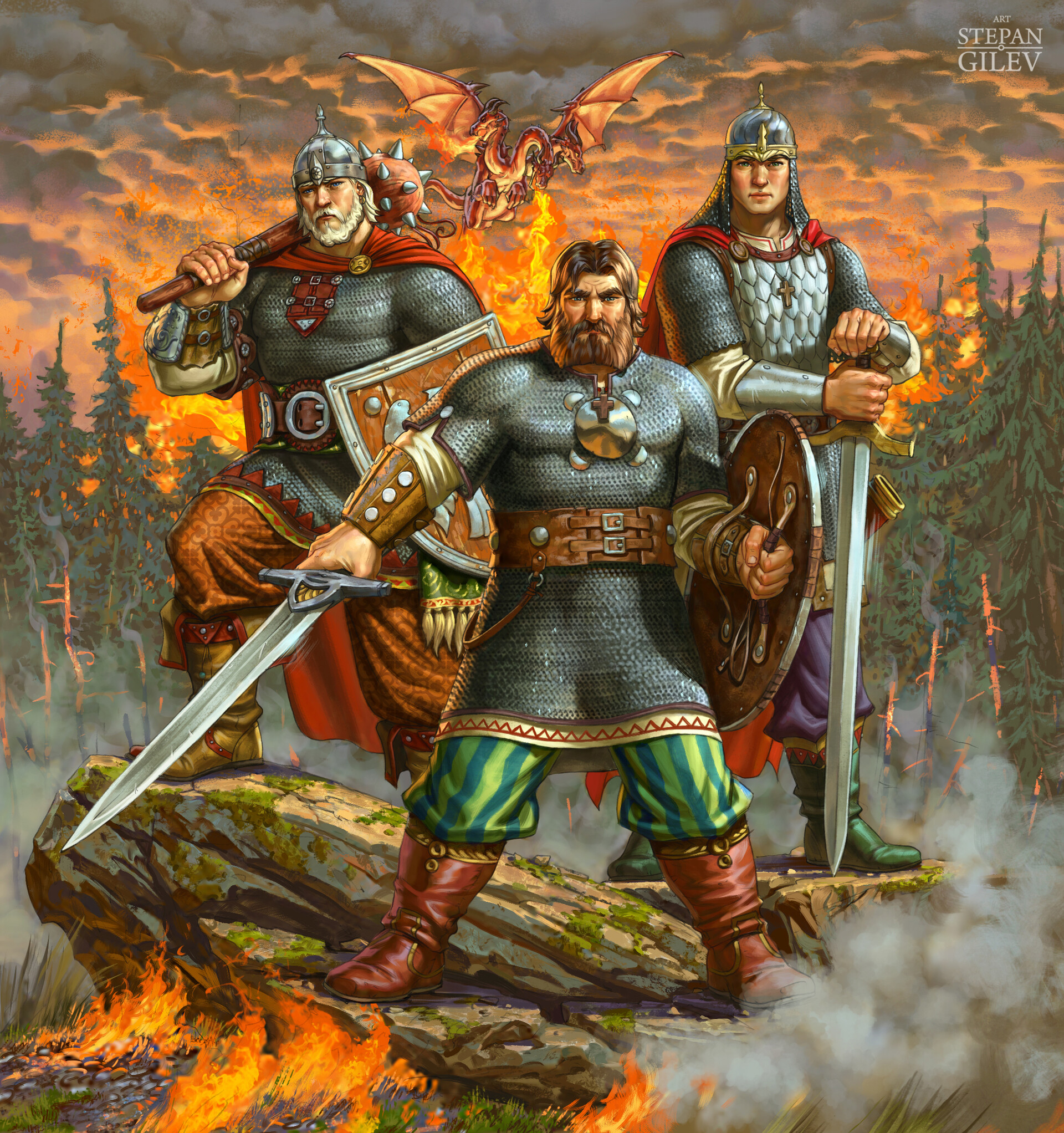 Художник-славянист Степан Гилев. Художник-иллюстратор.