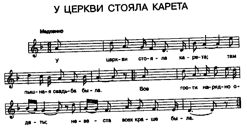 История одной песни. У церки стояла карета История одной песни. У церки стояла карета