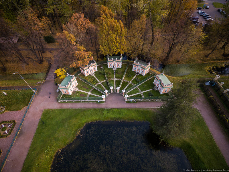 Осеннее КУСКОВО с высоты птичьего полета Кусково, факты, фото