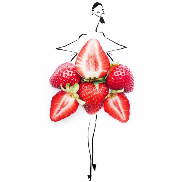 Поразительные эскизы женских нарядов из привычных нам продуктов