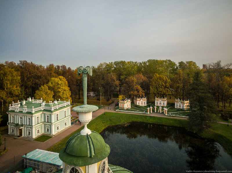 Осеннее КУСКОВО с высоты птичьего полета Кусково, факты, фото