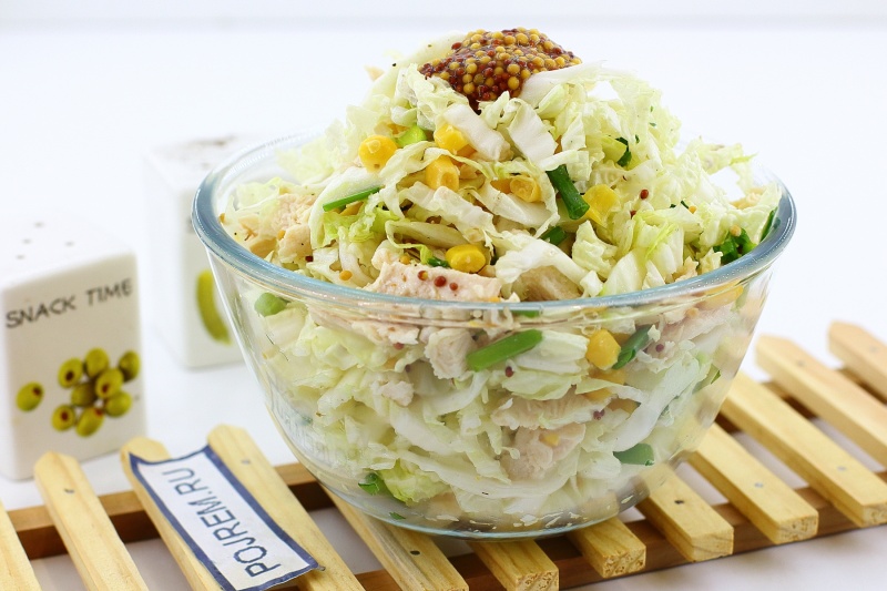 Салат из пекинской капусты и кукурузы рецепты с простые Салат из пекинской капусты и кукурузы рецепты с простые