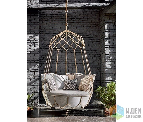 Подвесное кресло-качели, Roberti Rattan Что делать с маленьким открытым балконом?