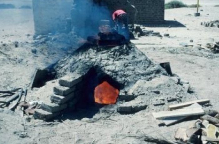 Египетская печь для получения стекла. Египетская печь для получения стекла.