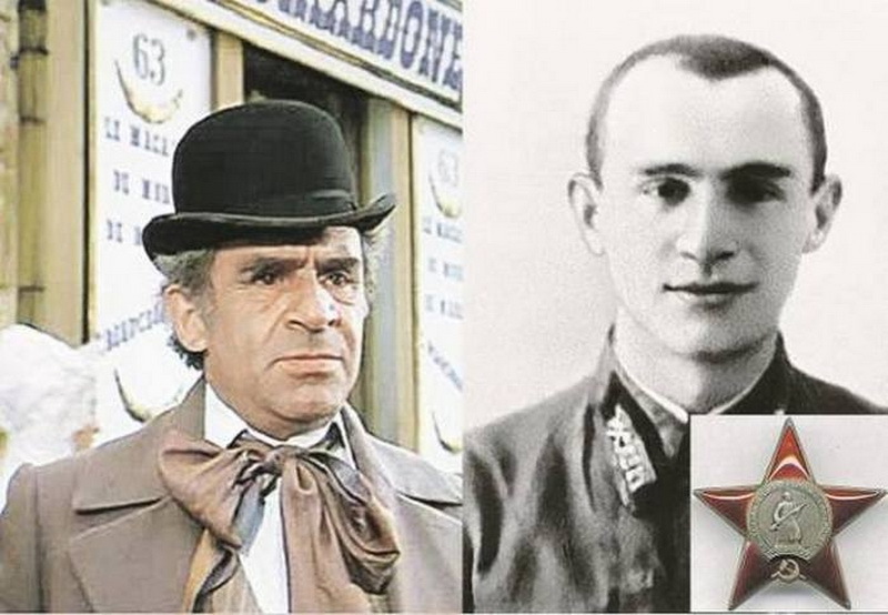 Фотоколлаж из снимков уже прославленного артиста Зиновия Гердта и курсанта Московского военно-инженерного училища Залмана Храпиновича. kulturologia.ru - Война Зиновия Гердта | Warspot.ru
