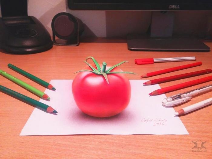 Гиперреалистичные 3D-рисунки Гиперреалистичные 3D-рисунки