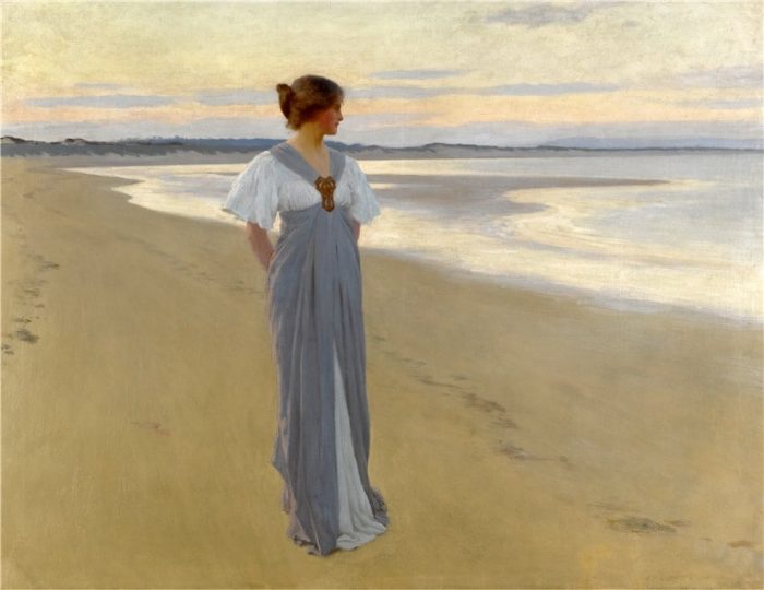 На песках. Автор: William Henry Margetson.