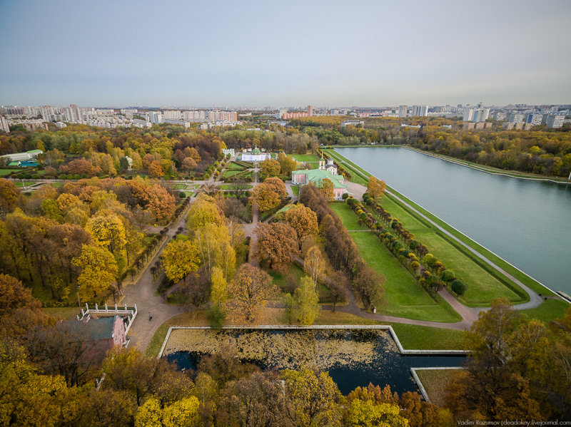 Осеннее КУСКОВО с высоты птичьего полета Кусково, факты, фото