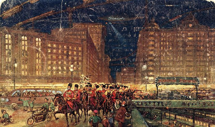 Москва через 200-300 лет: Предсказания будущего на открытках шоколадной фабрики 1914 года Москва через 200-300 лет: Предсказания будущего на открытках шоколадной фабрики 1914 года