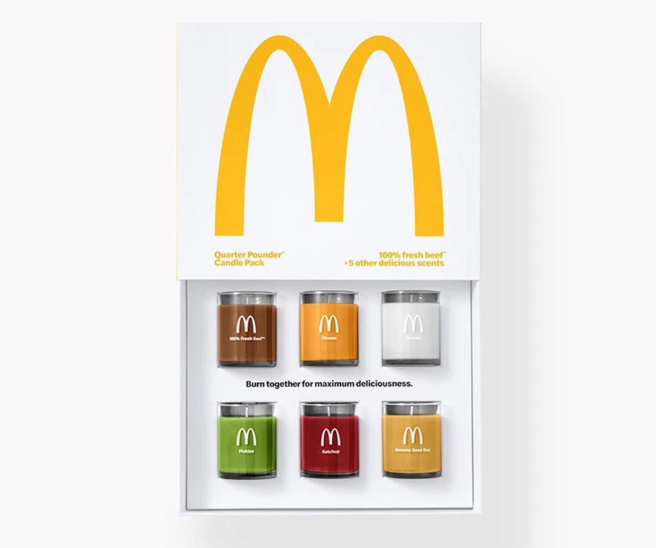 McDonald’s выпустит свечи с запахом говядины, лука и сыра