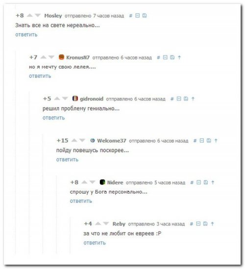 Комментарии из сети Комментарии из сети