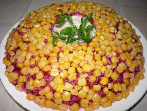 Вкусные праздничные салаты