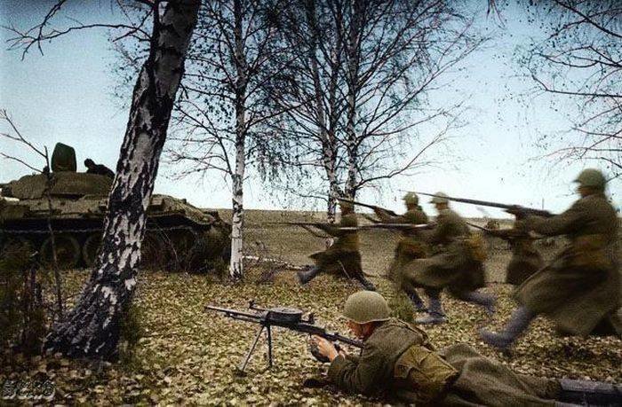 Ожившие фото войны Ожившие фото войны СССР, война, история