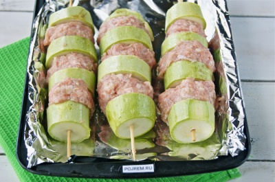 Кабачки с фаршем Кабачки с фаршем