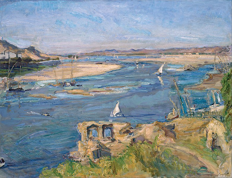 Max Slevogt - The Nile near Aswan. 1914 Max Slevogt - The Nile near Aswan. 1914