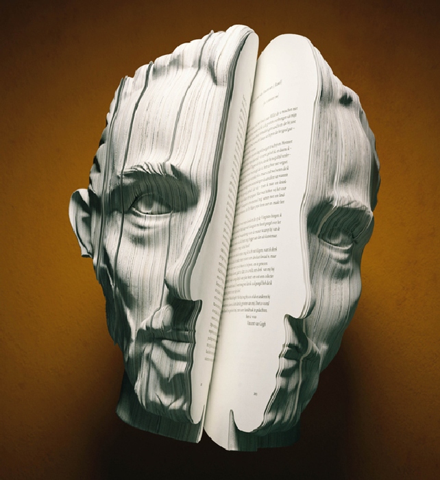 Книжные портреты. \ Фото: mymodernmet.com. Книжные портреты. \ Фото: mymodernmet.com.