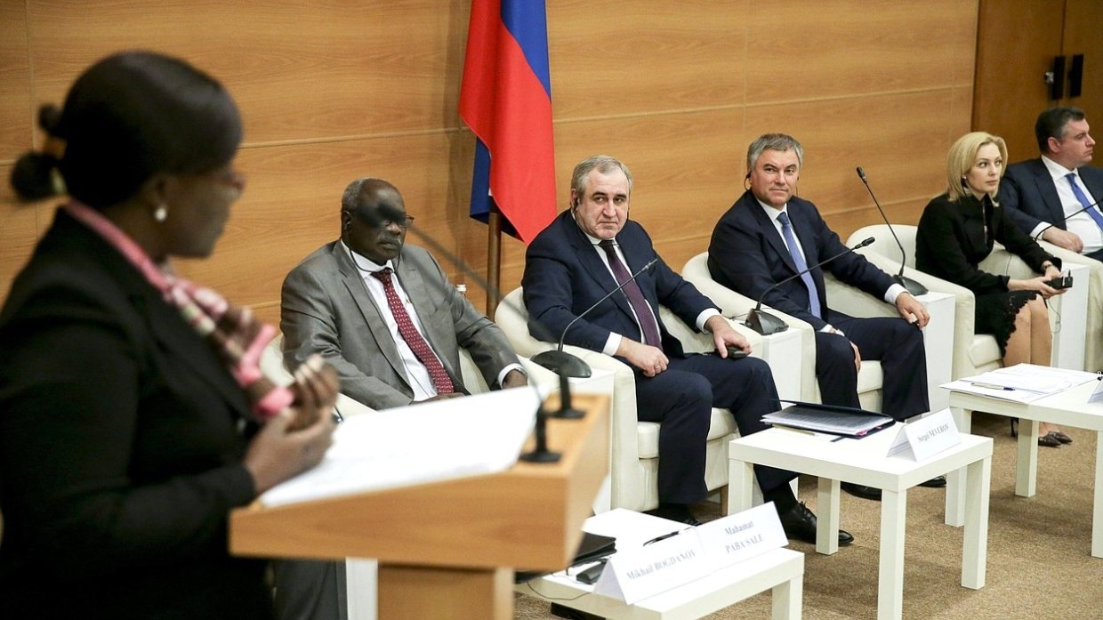 «Страны Африки находят себя в России»: африканские парламентарии встретились с председателем Госдумы