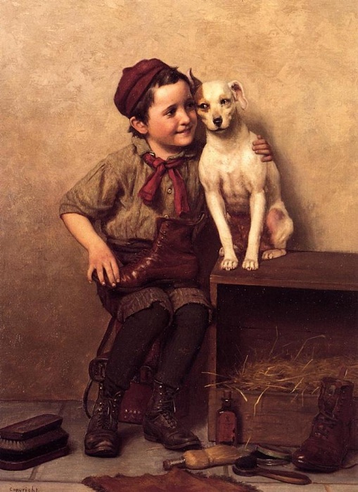 «По секрету». Автор: John George Brown. «По секрету». Автор: John George Brown.
