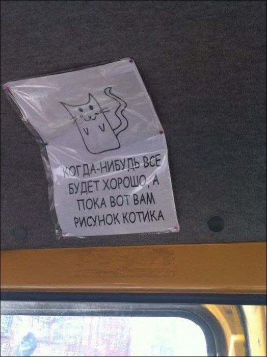 Забавные объявления из маршруток (30 фото)