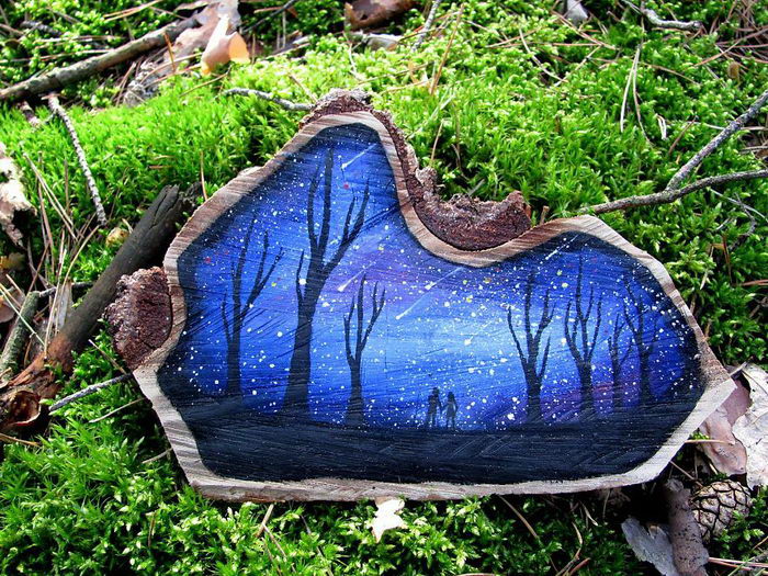 Рисунки на деревянных спилах Forest Design Рисунки на деревянных спилах Forest Design