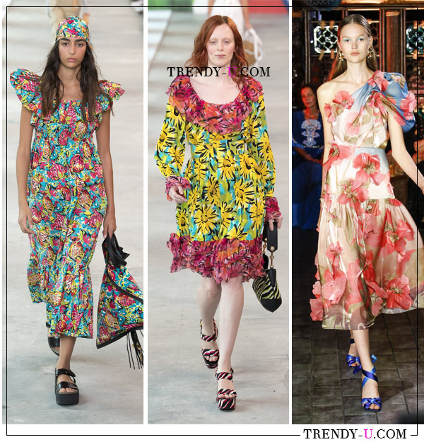 Принты в коллекциях Michael Kors и Peter Pilotto SS 2019 Принты в коллекциях Michael Kors и Peter Pilotto SS 2019
