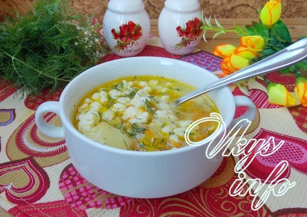 рецепт Суп с клецками как в детском саду