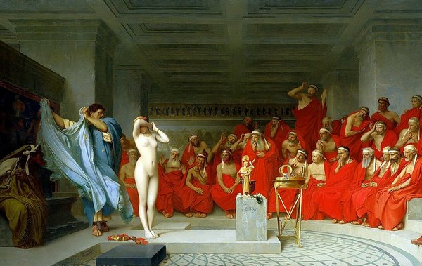 «Фрина перед ареопагом». Жером, 1861 год.