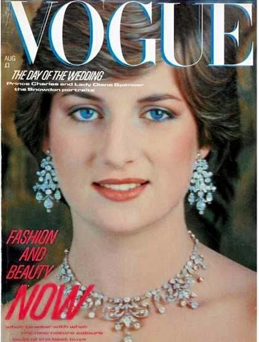 Принцесса Диана на обложке журнала Vogue.