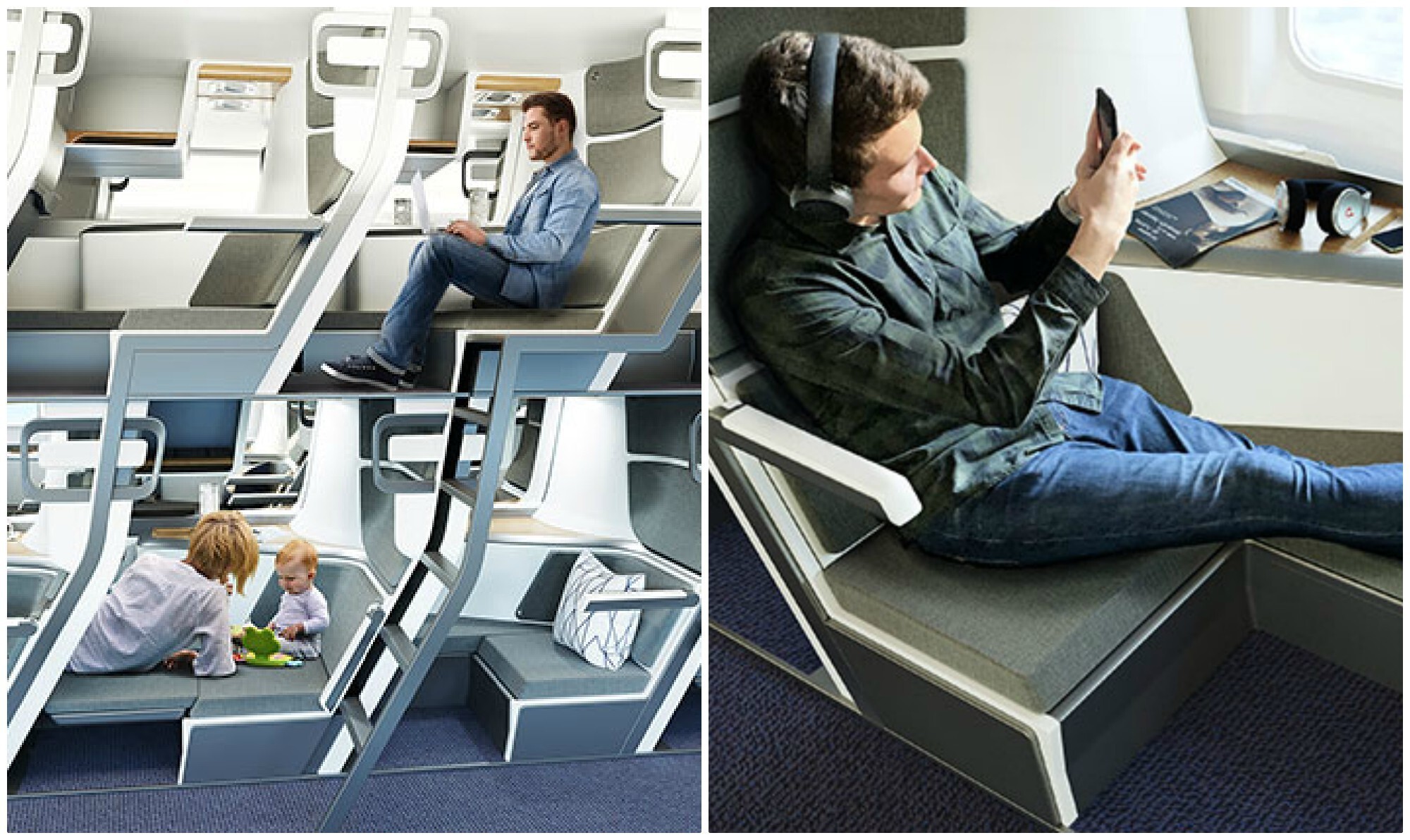 Эконом-класс пассажирских самолетов могут сделать более похожими на плацкартные поезда