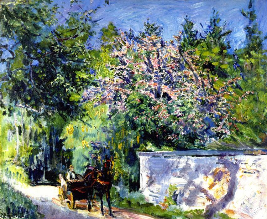 "Woodland Hawthorn with Small Cart." Max Slevogt - Oil On Canvas - 1918 - Museum der Bildenden Künste (Leipzig, Germany). "Woodland Hawthorn with Small Cart." Max Slevogt - Oil On Canvas - 1918 - Museum der Bildenden Künste (Leipzig, Germany).