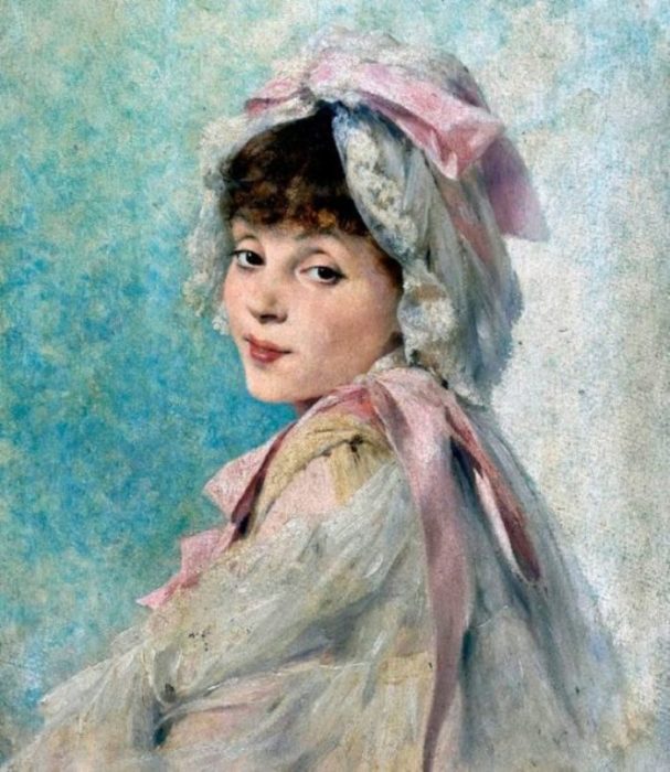 Портрет прекрасной незнакомки. Автор: William Henry Margetson. Портрет прекрасной незнакомки. Автор: William Henry Margetson.