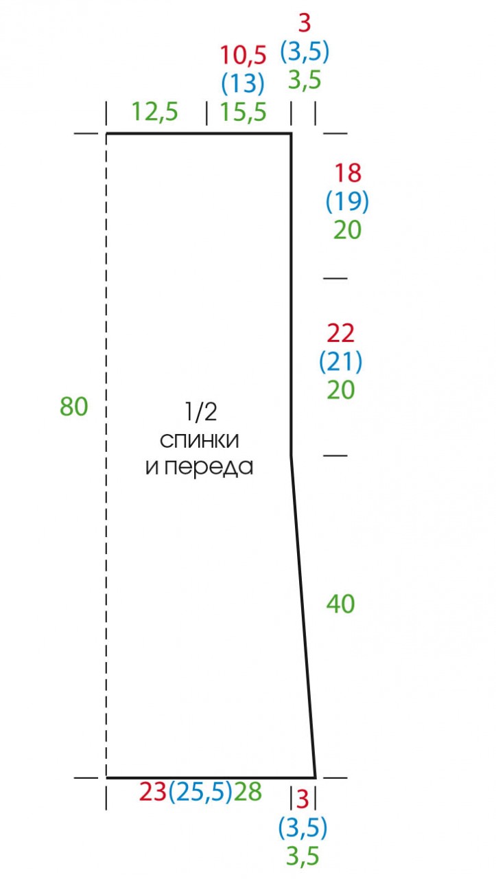Туника крючком для начинающих