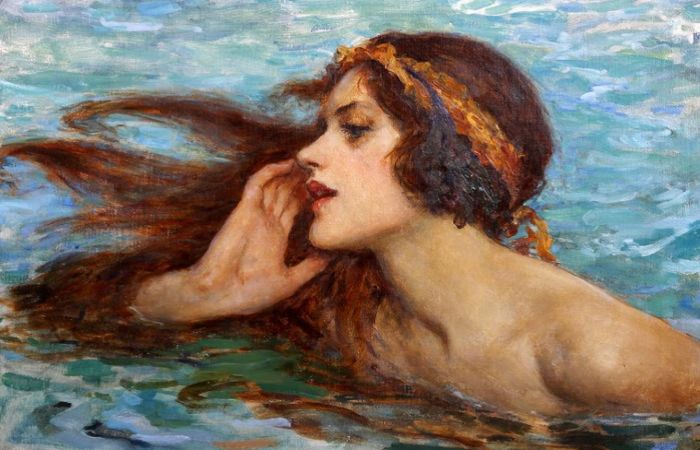 Водяная фея или сирена. Автор: William Henry Margetson.