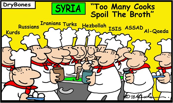 Бомбардировки Сирии в зарубежной карикатуре Бомбардировки Сирии в зарубежной карикатуре