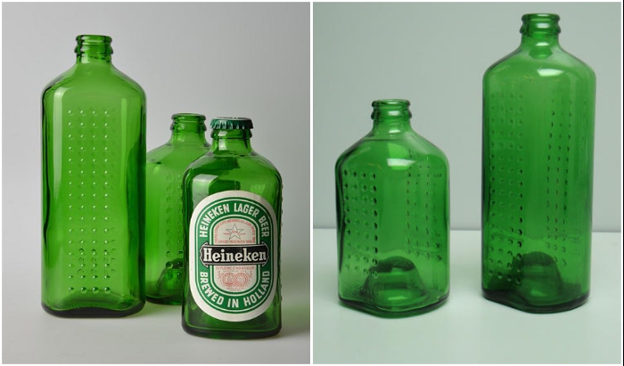 Бутылки-кирпичи создавались в двух размерах (World Bottle). Бутылки-кирпичи создавались в двух размерах (World Bottle).