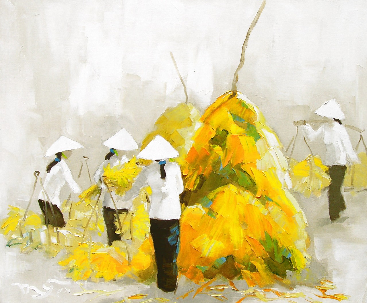 Восточный ветер и весенний аромат... Вьетнамская художница Ha Huynh My