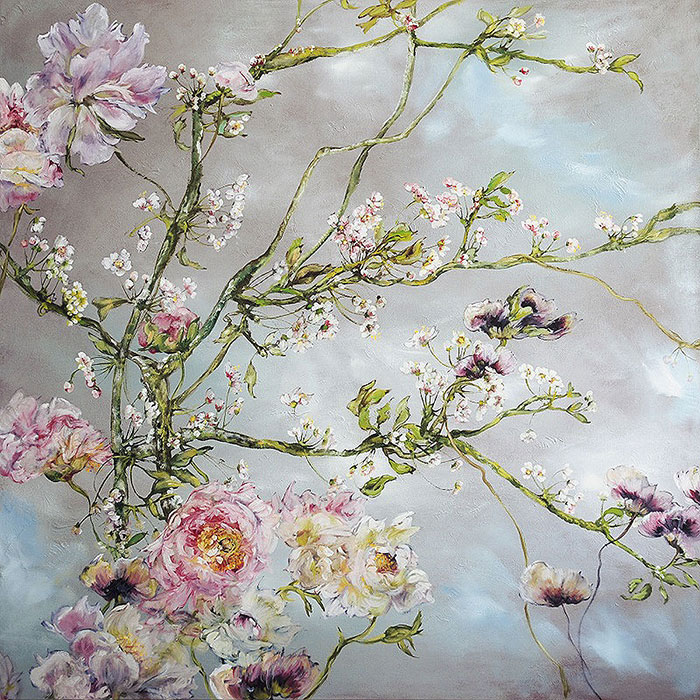 Танец цветов на картинах Клер Баслер
