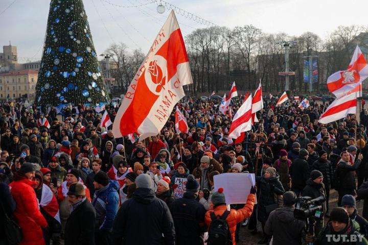 7 фото с митингов в Минске против объединения России с Белоруссией