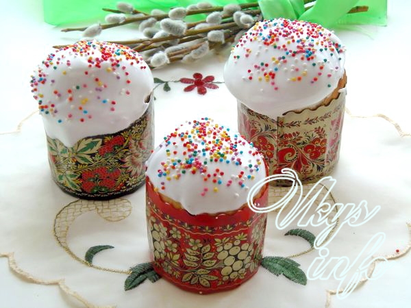 Как печь куличи в бумажных формах