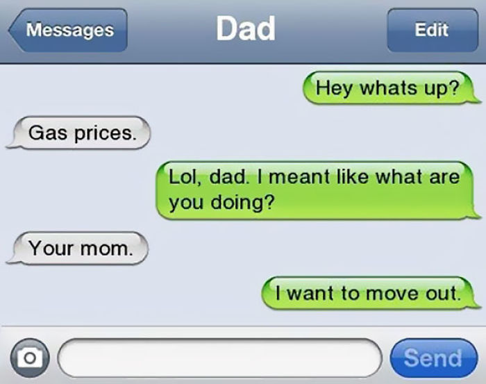 Funny Dad Text